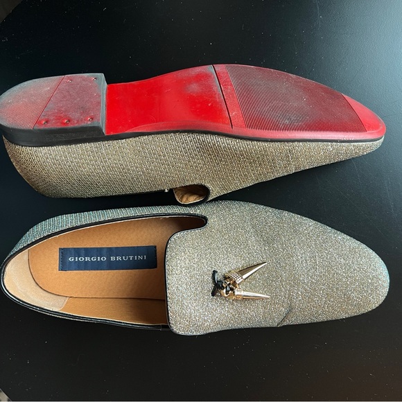 GIORGIO BRUTINI IRRIDESCENT LOAFERS - Picture 8 of 9